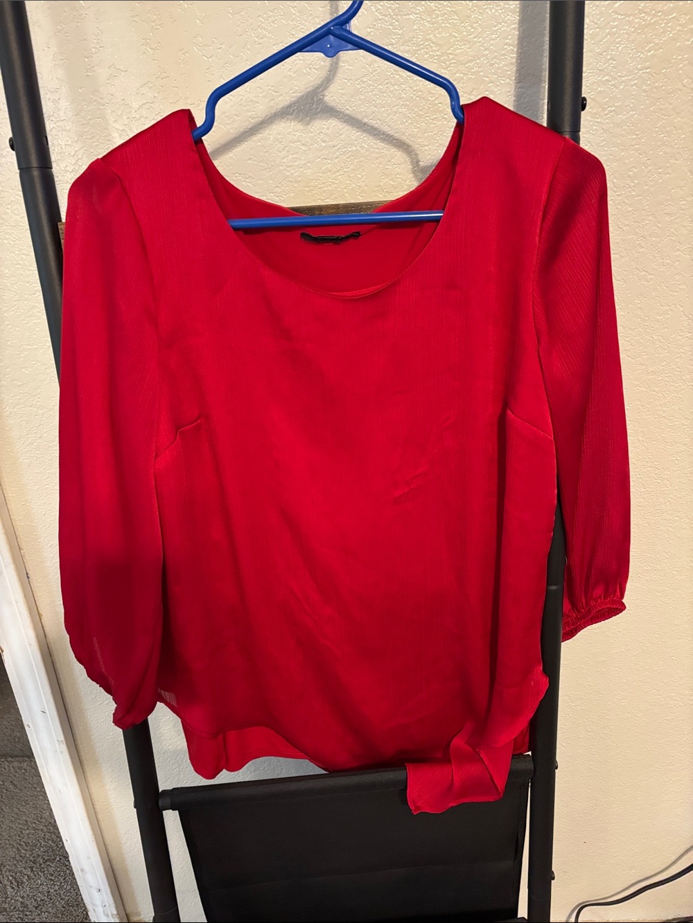 Red Women's Scoop Neck Blouse - Brand